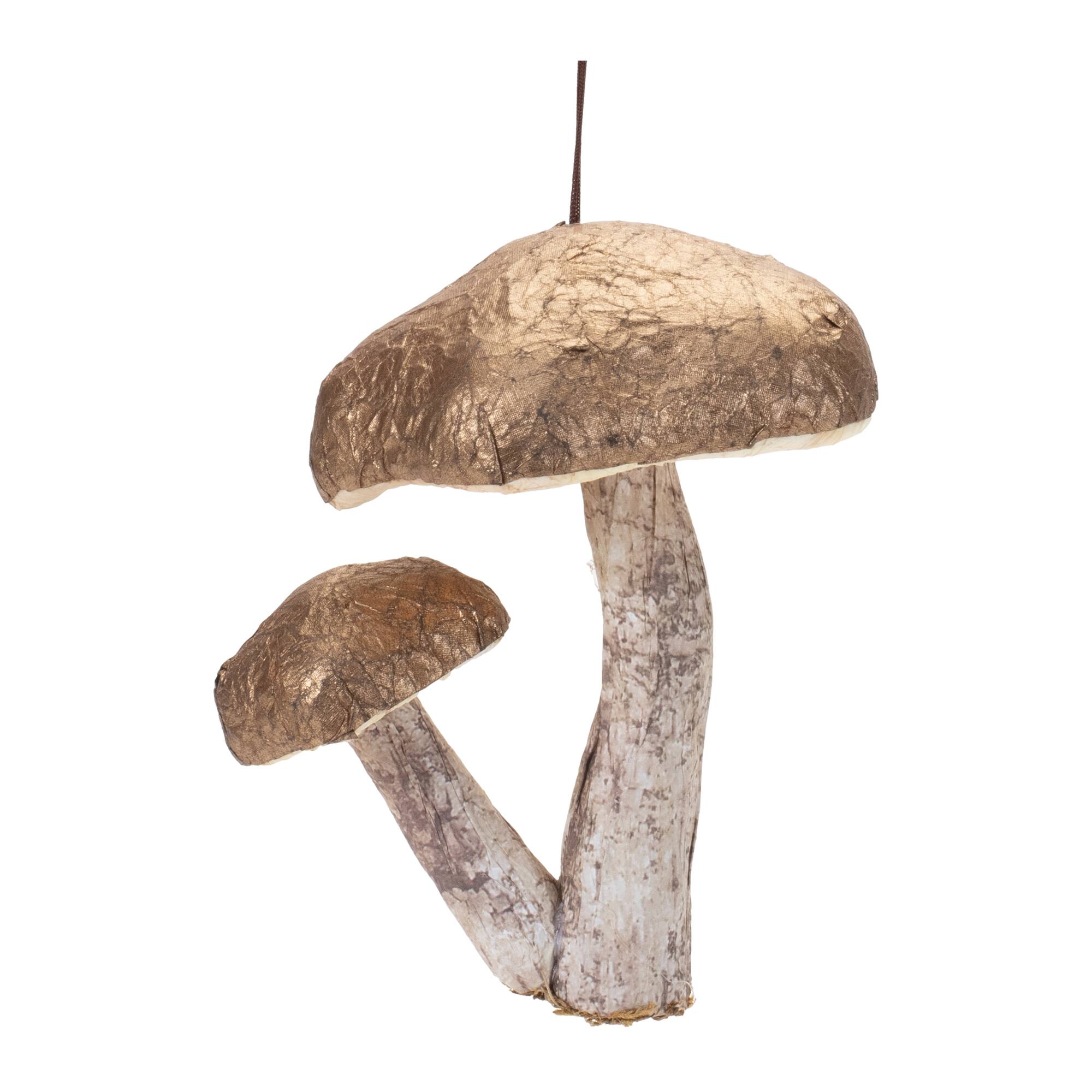 4.75" Double Mushroom Ornament, 6ct.